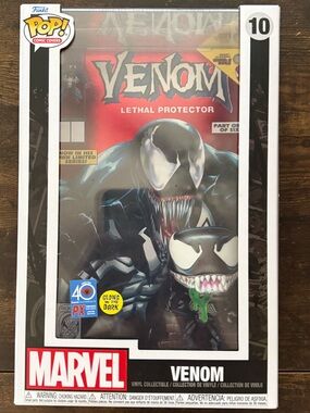Funko Pop! Marvel Venom Comic Cover Figure - Black, White, Red, Green